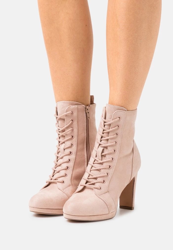 Bottines ANNA FIELD Anna Field High Heeled Ankle Boots Beige Femme | LAX-2230236